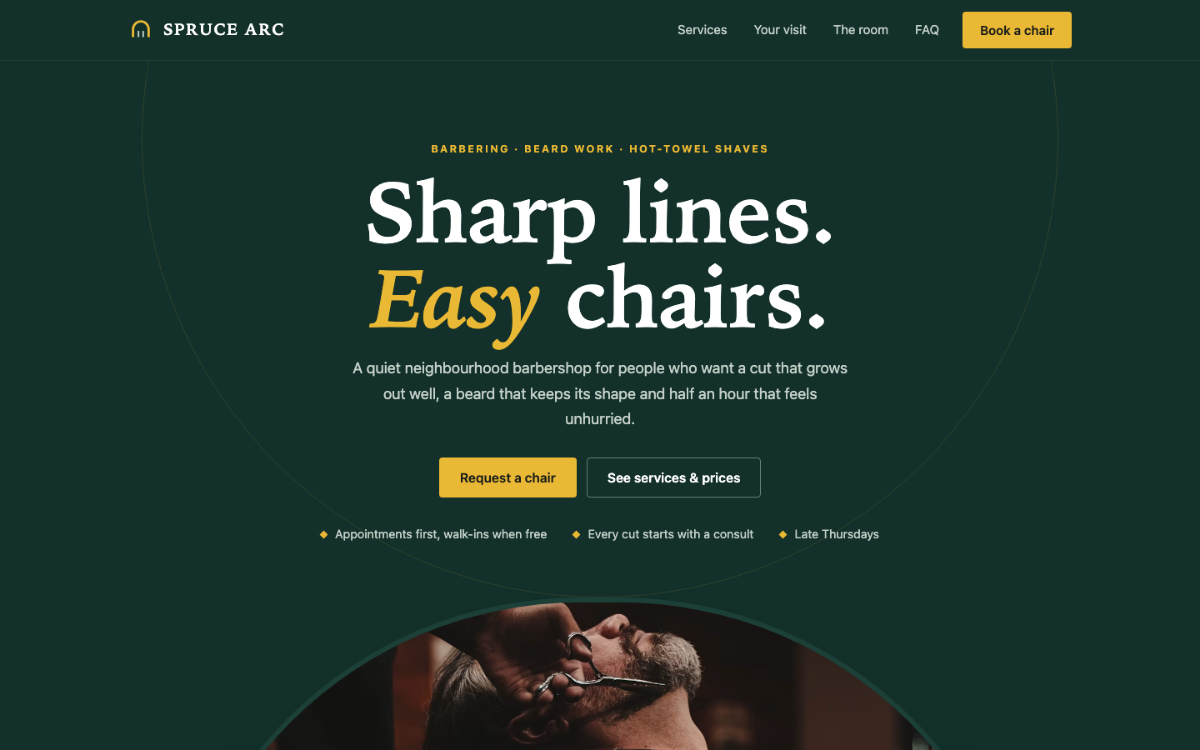 Spruce Arc Barber