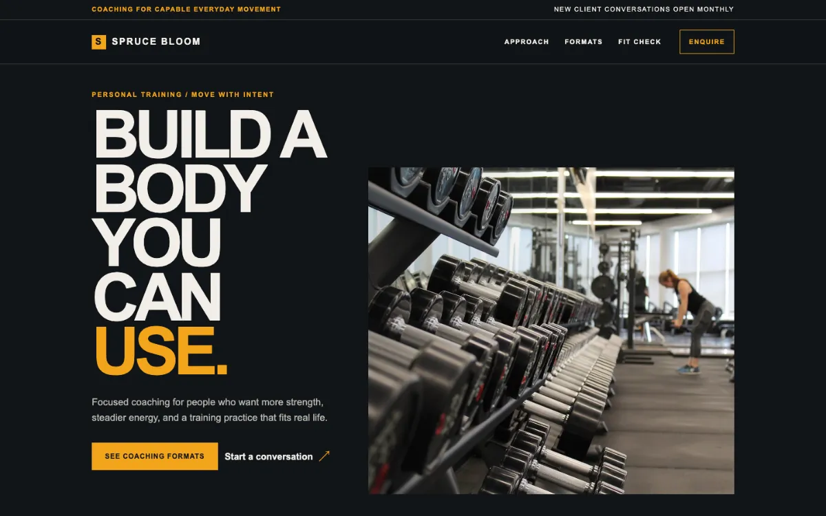 Spruce Bloom Personal Trainer