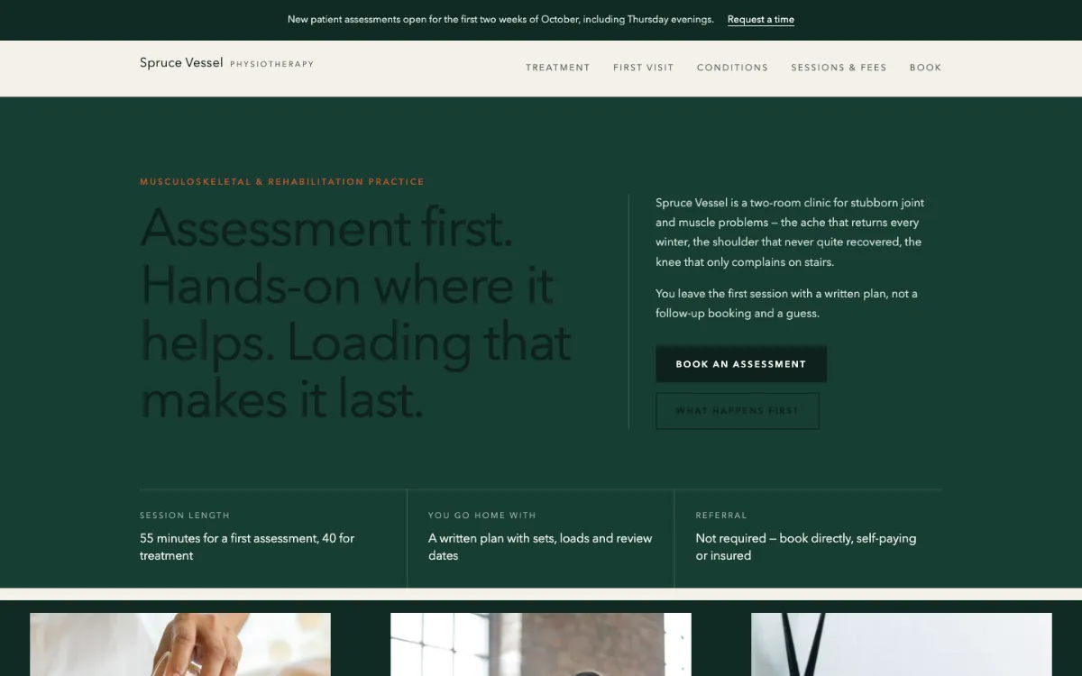 Spruce Vessel Physiotherapist