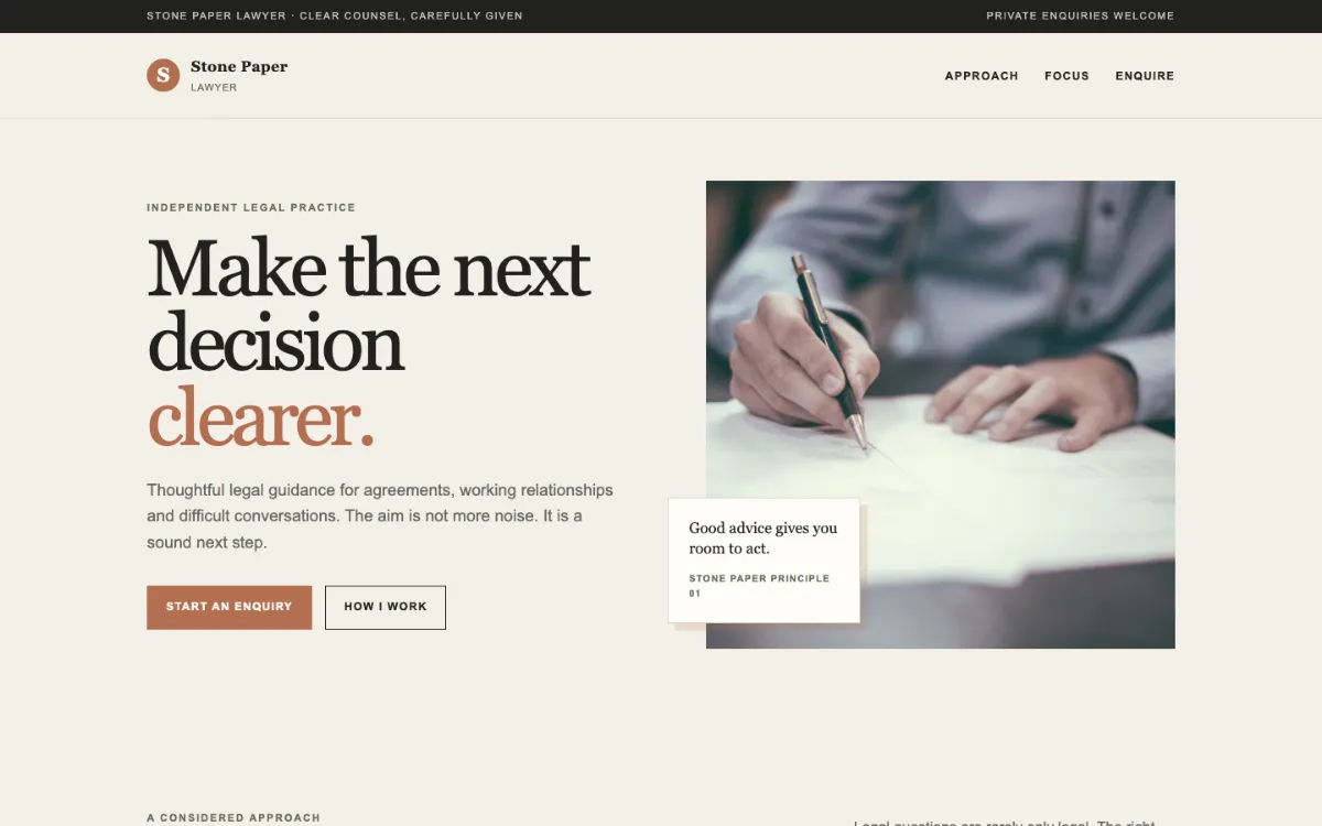 Stone Paper Lawyer