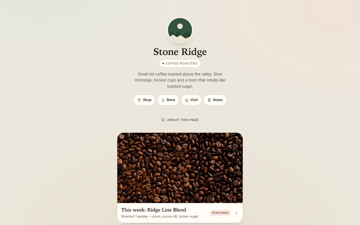 Stone Ridge Link In Bio
