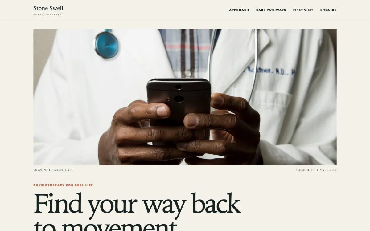Stone Swell Physiotherapist