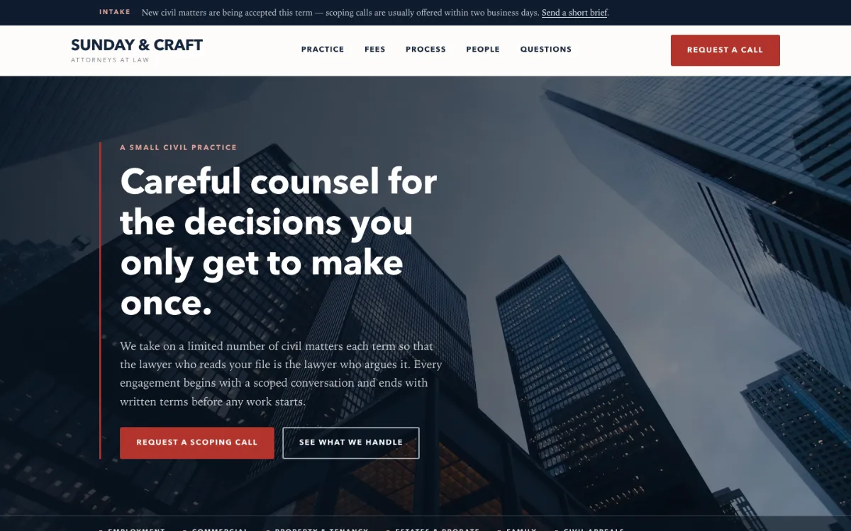 Sunday Craft Lawyer