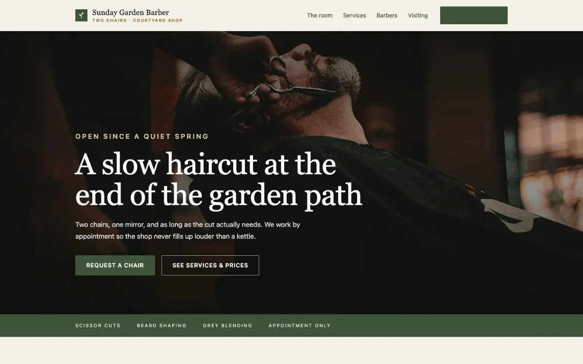 Sunday Garden Barber
