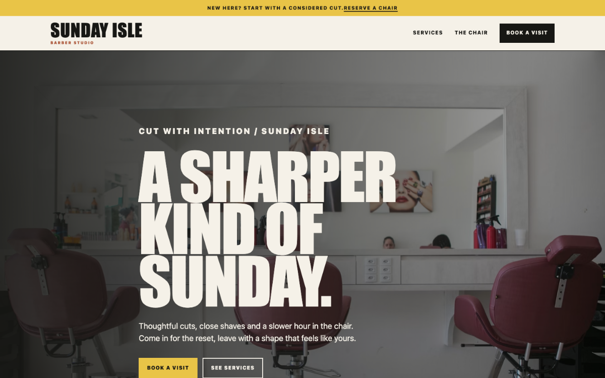 Sunday Isle Barber
