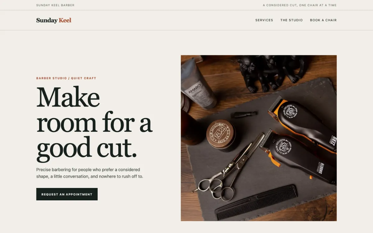 Sunday Keel Barber