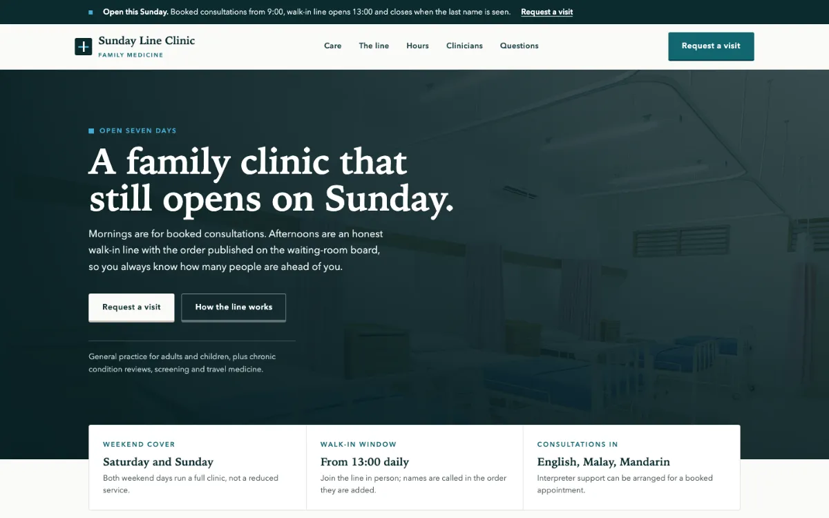 Sunday Line Clinic