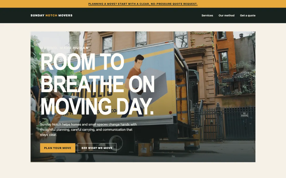 Sunday Notch Movers