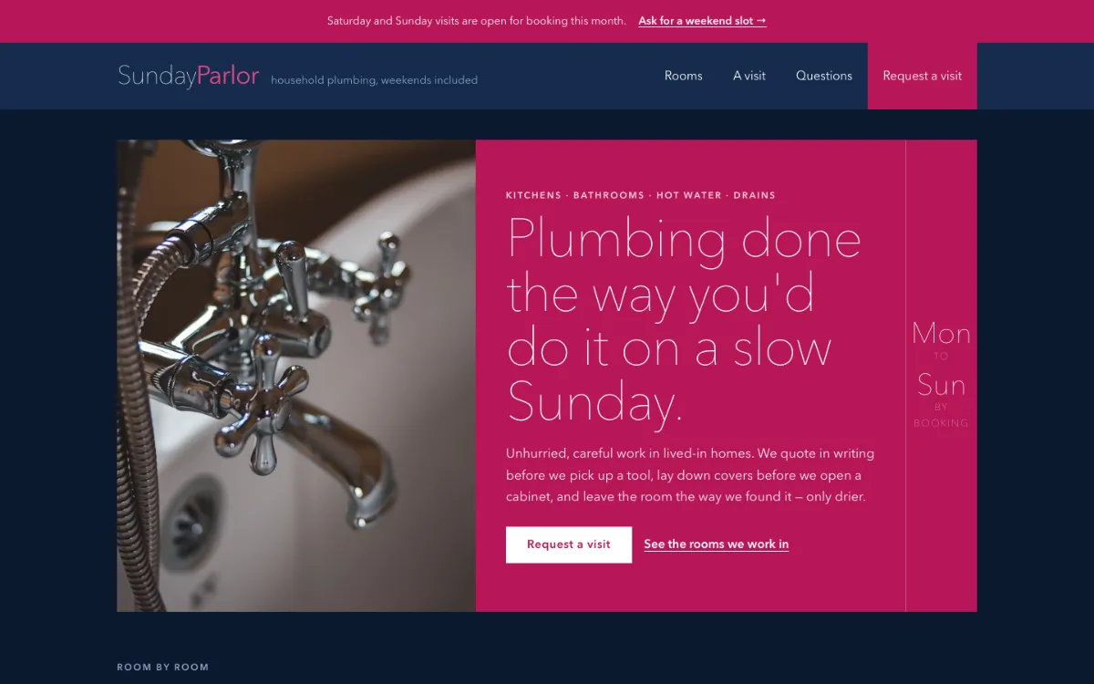 Sunday Parlor Plumber