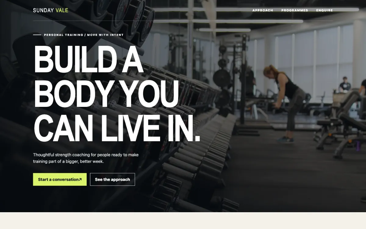 Sunday Vale Personal Trainer