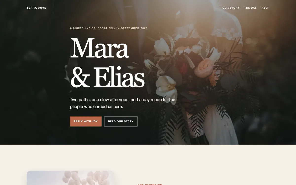 Terra Cove Wedding