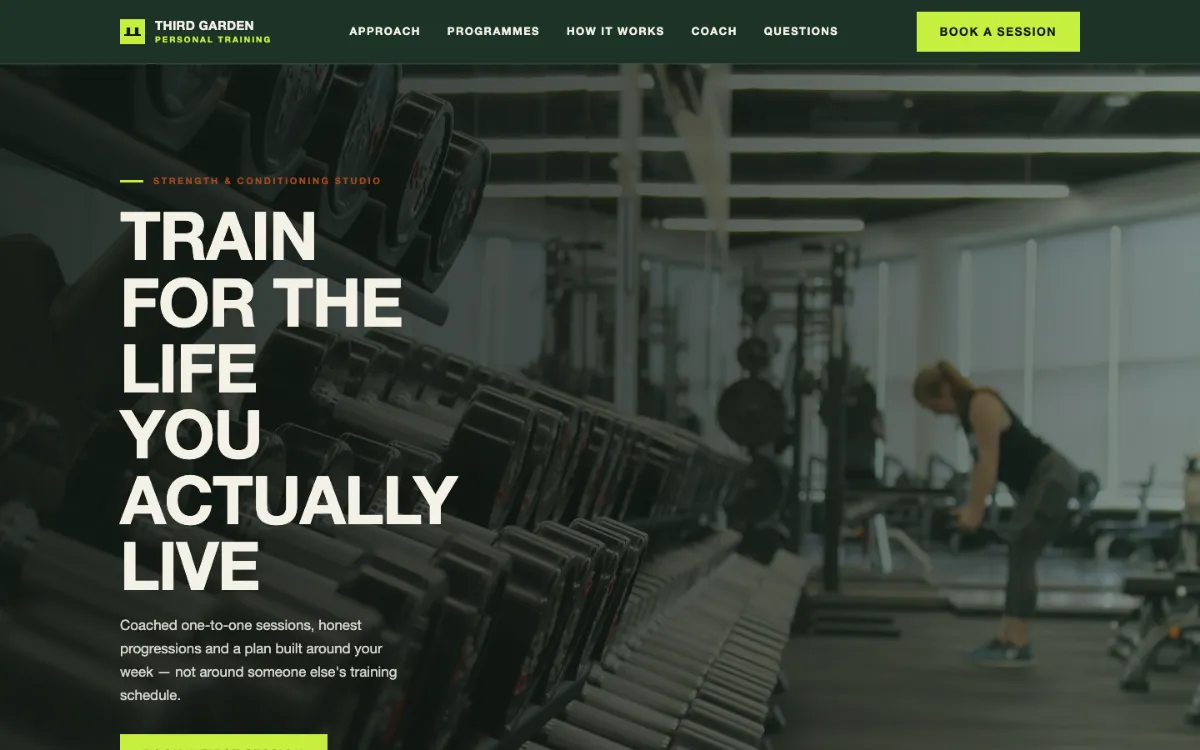 Third Garden Personal Trainer