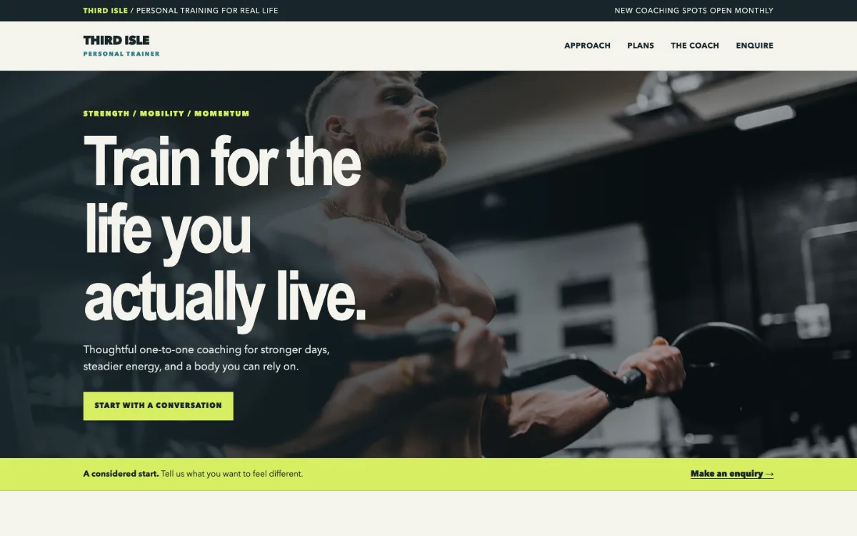 Third Isle Personal Trainer