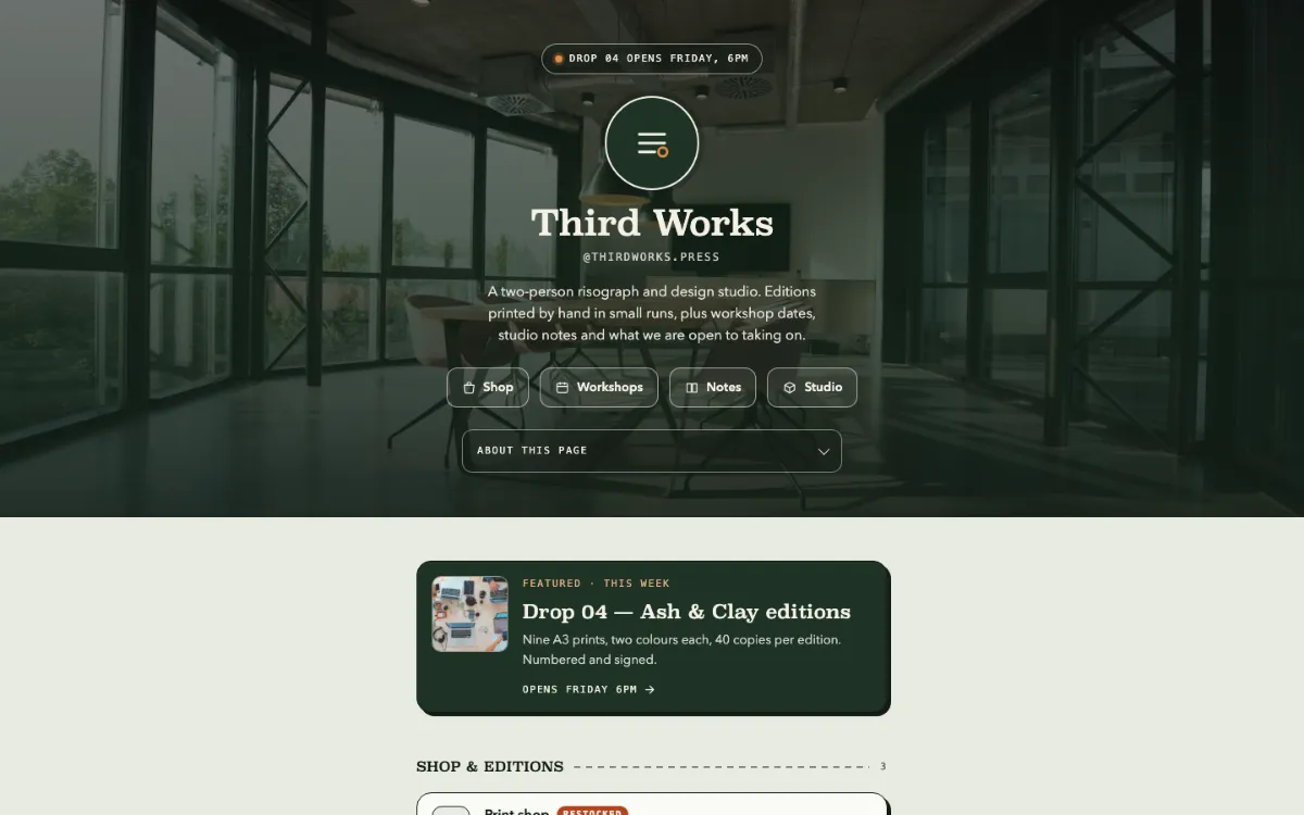 Third Works Link In Bio