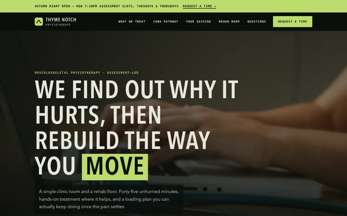 Thyme Notch Physiotherapist