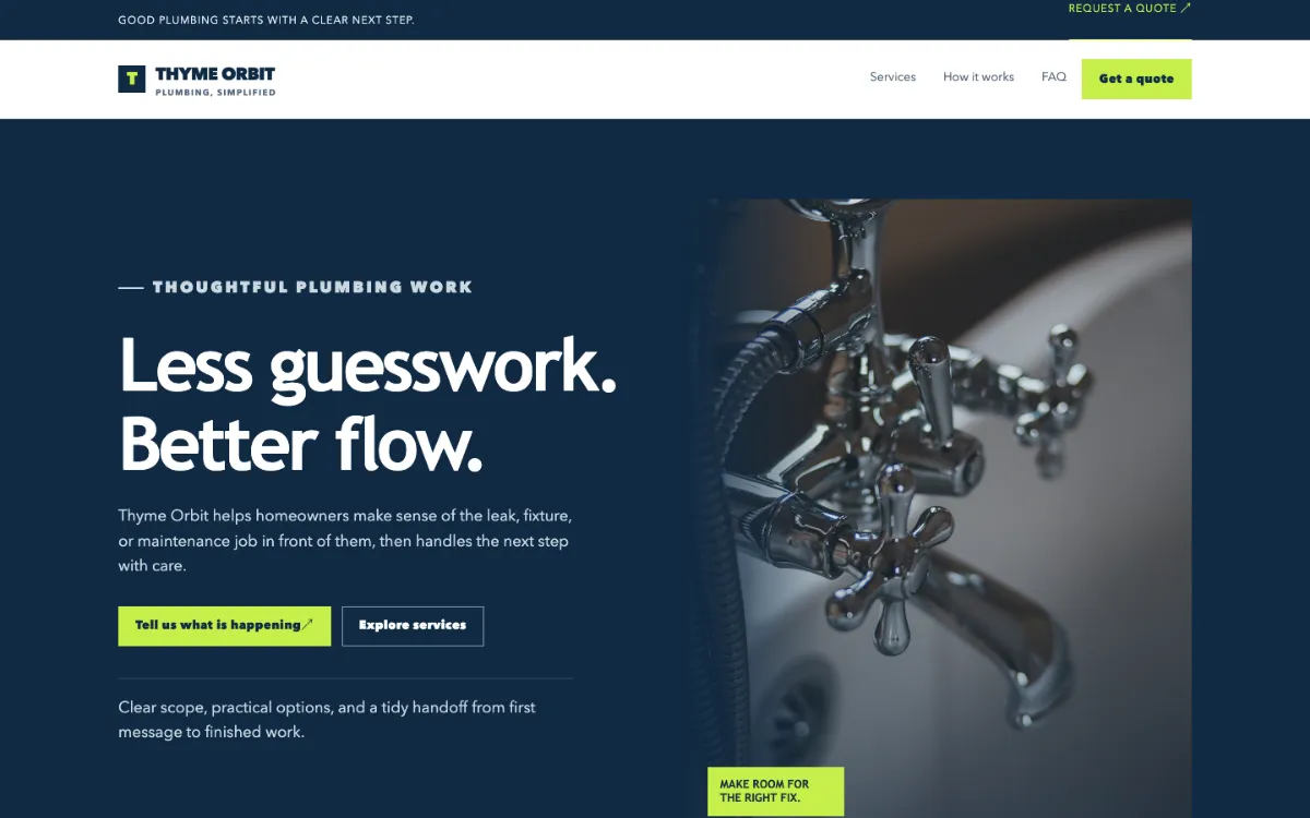 Thyme Orbit Plumber