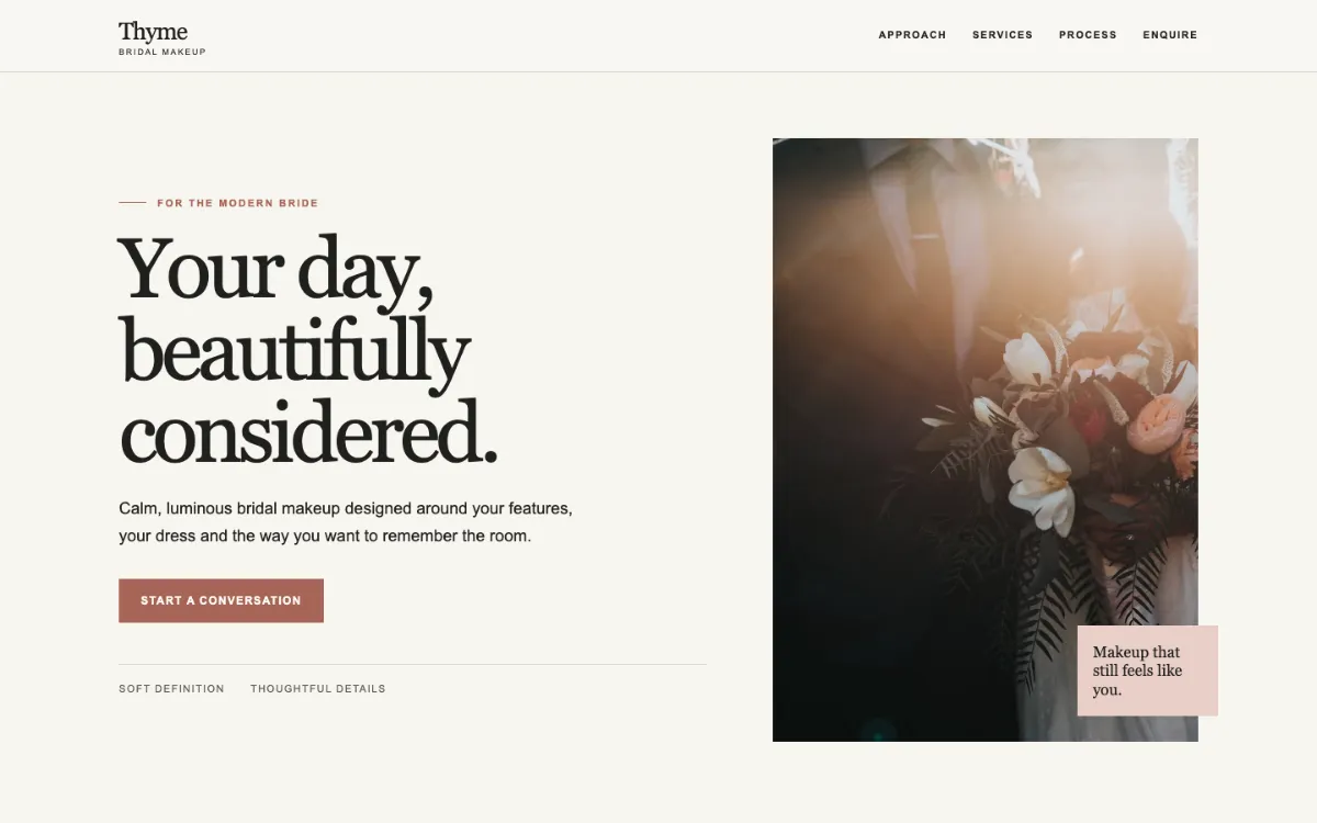 Thyme Studio Bridal Makeup
