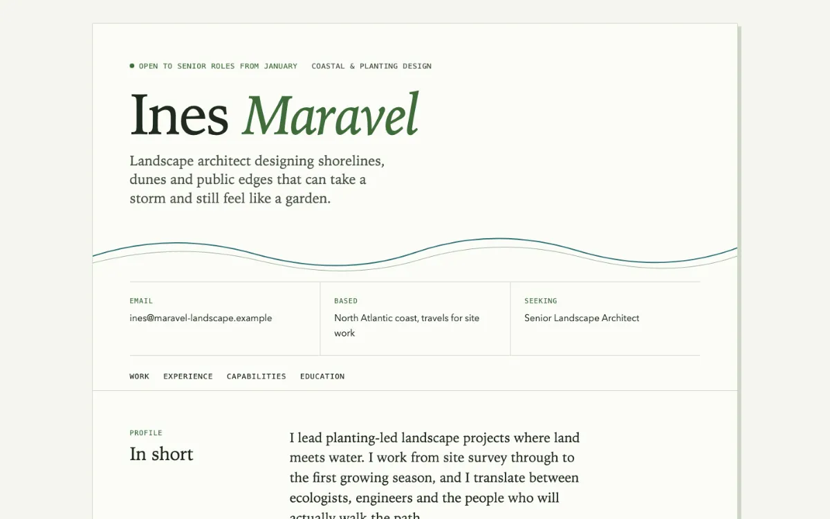 Thyme Swell Resume