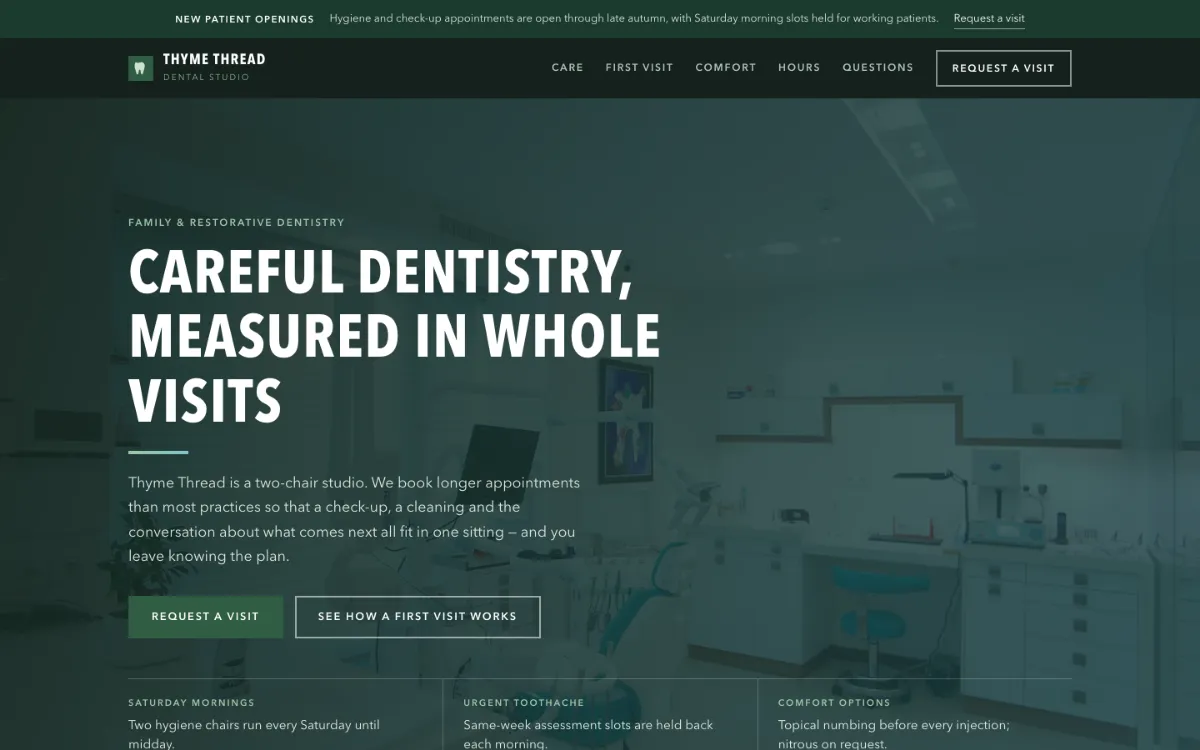 Thyme Thread Dentist