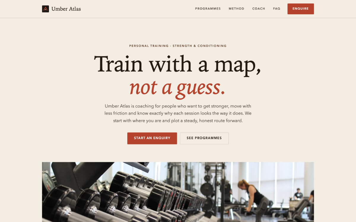 Umber Atlas Personal Trainer
