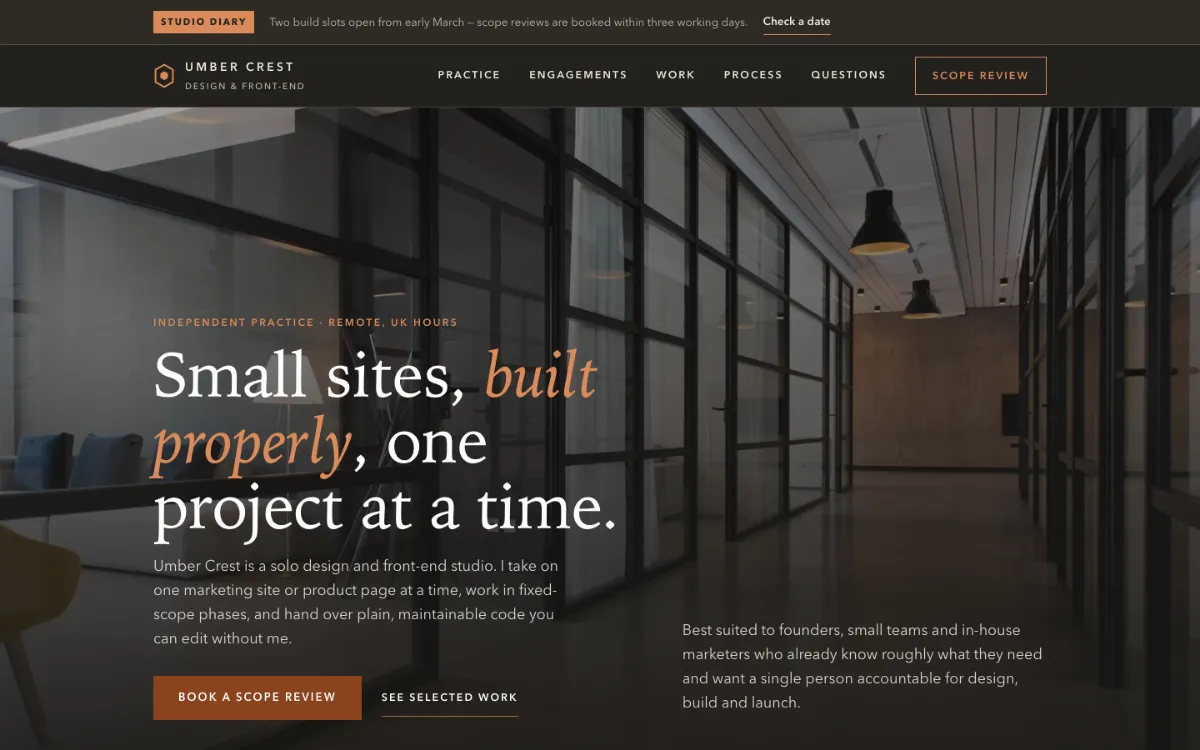 Umber Crest Freelancer
