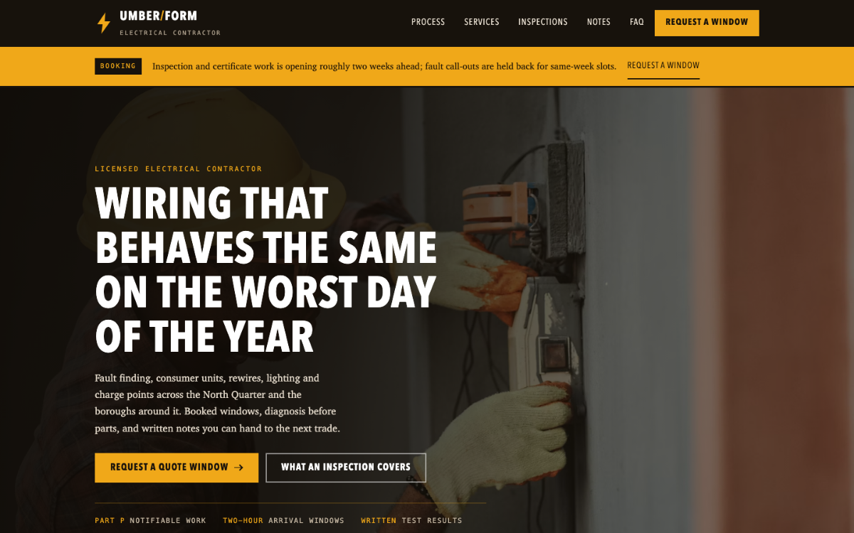 Umber Form Electrician