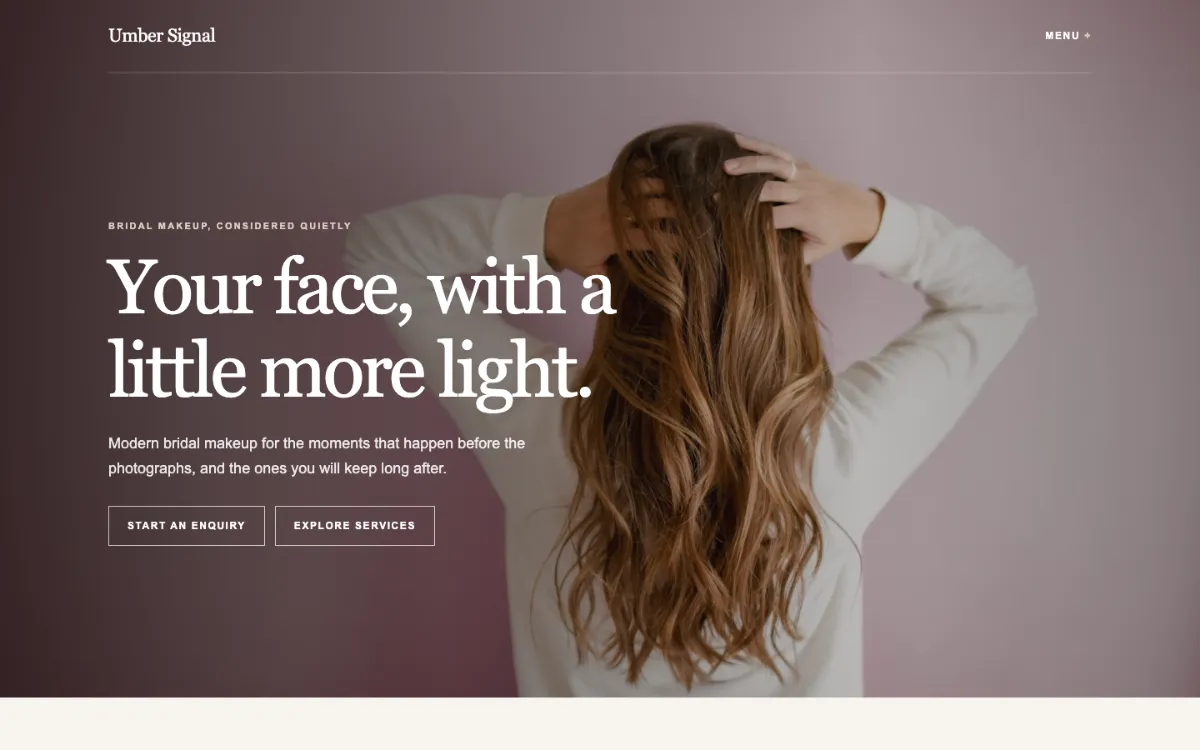 Umber Signal Bridal Makeup