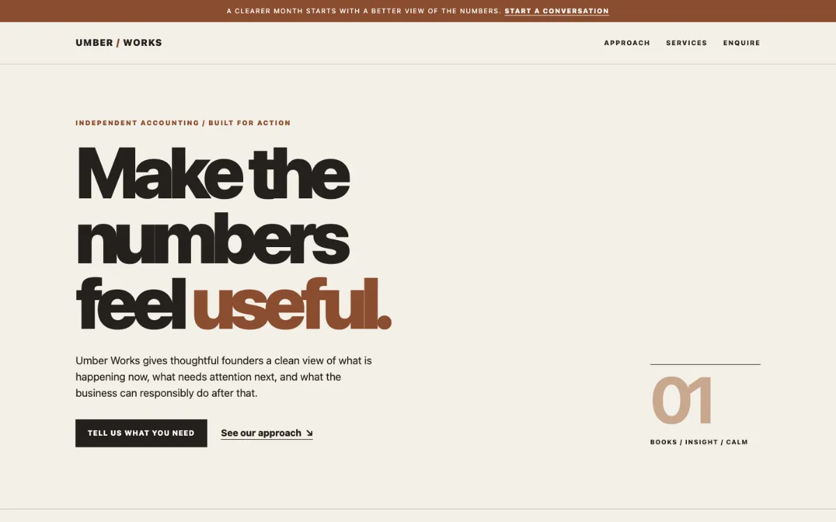 Umber Works Accountant