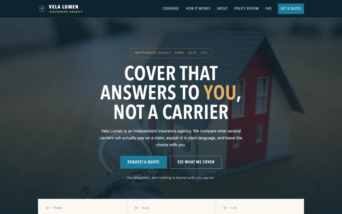 Vela Lumen Insurance Agent
