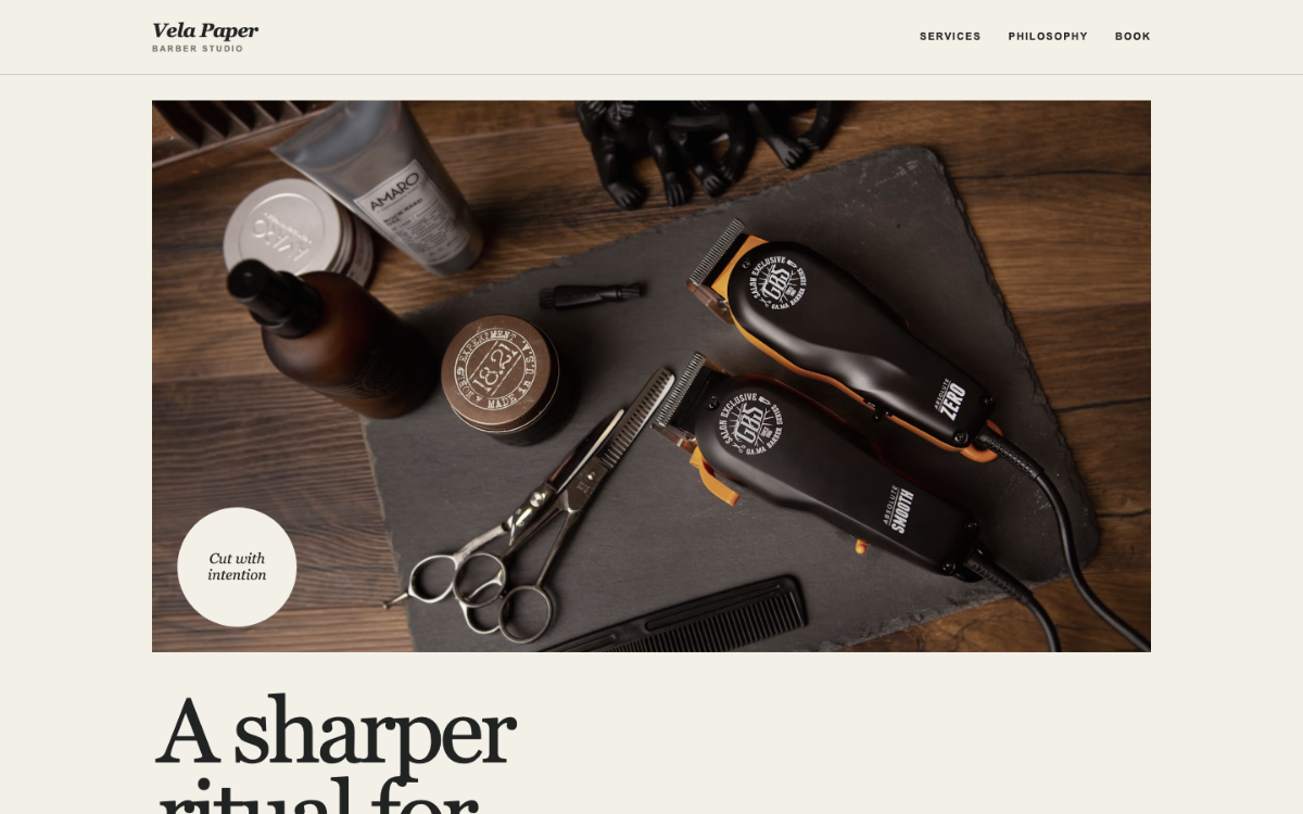 Vela Paper Barber