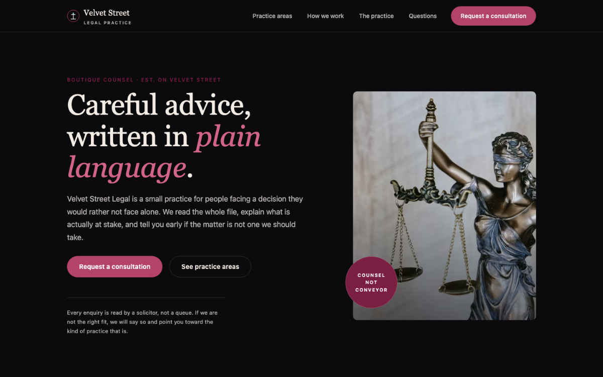 Velvet Street Lawyer