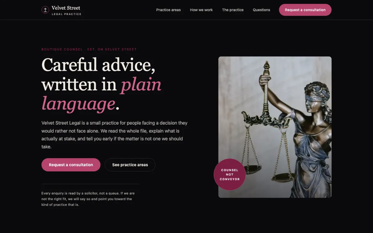 Velvet Street Lawyer