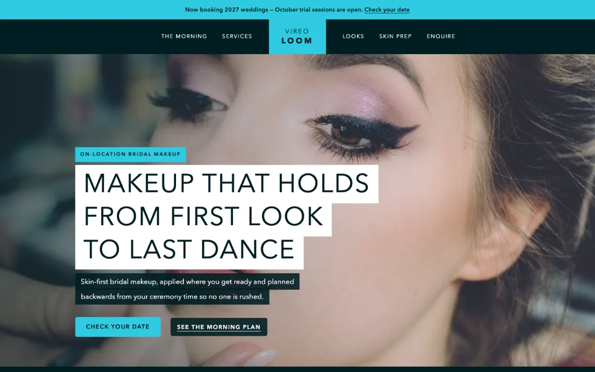 Vireo Loom Bridal Makeup