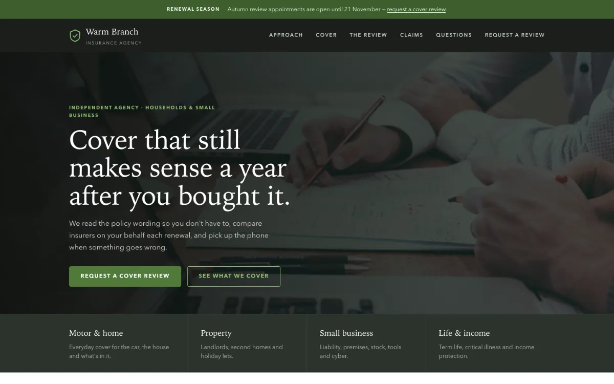 Warm Branch Insurance Agent
