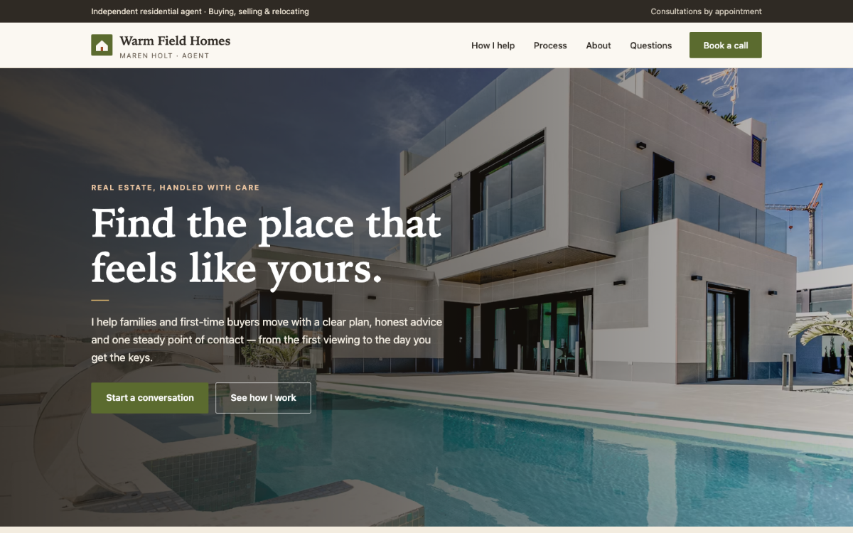 Warm Field Real Estate Agent