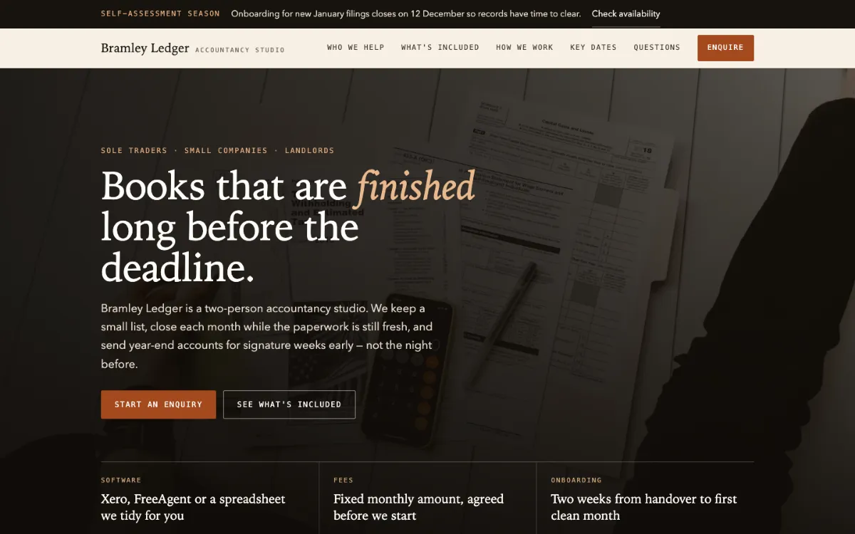 Warm Studio Accountant