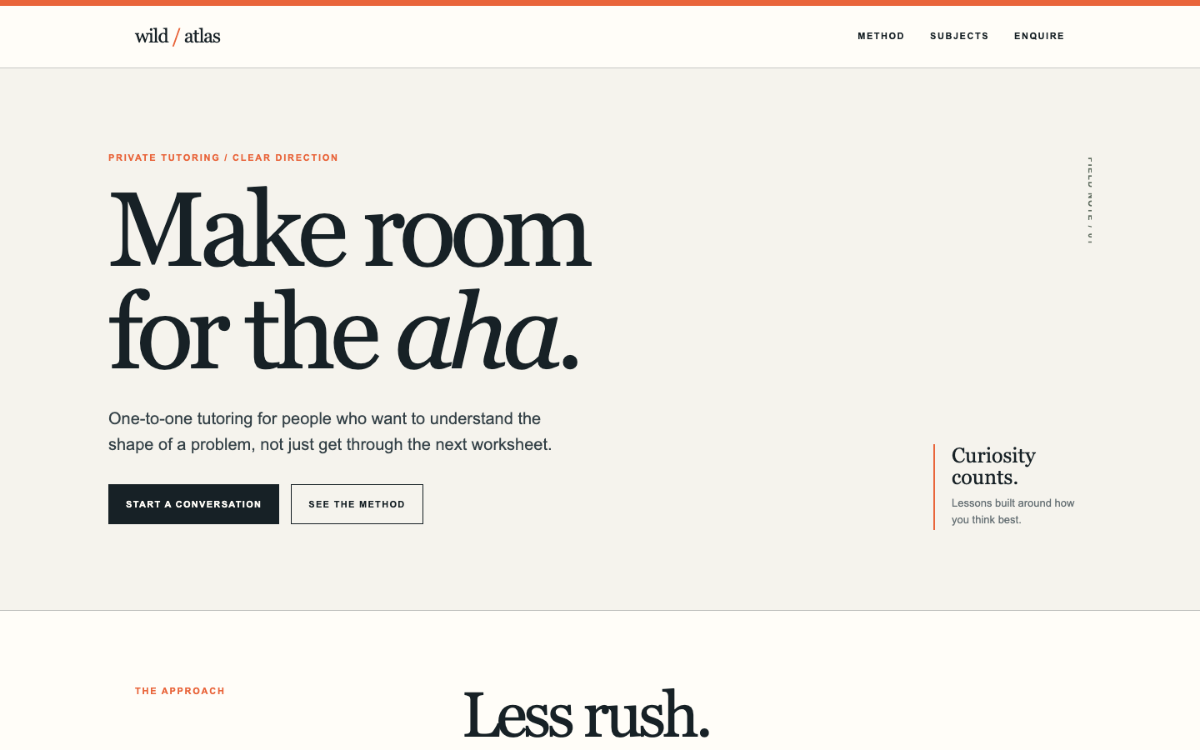 Wild Atlas Private Tutor
