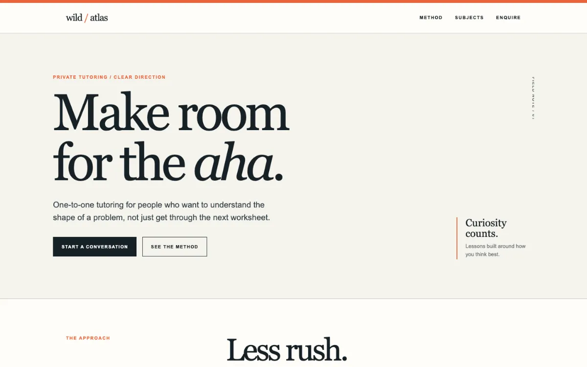 Wild Atlas Private Tutor