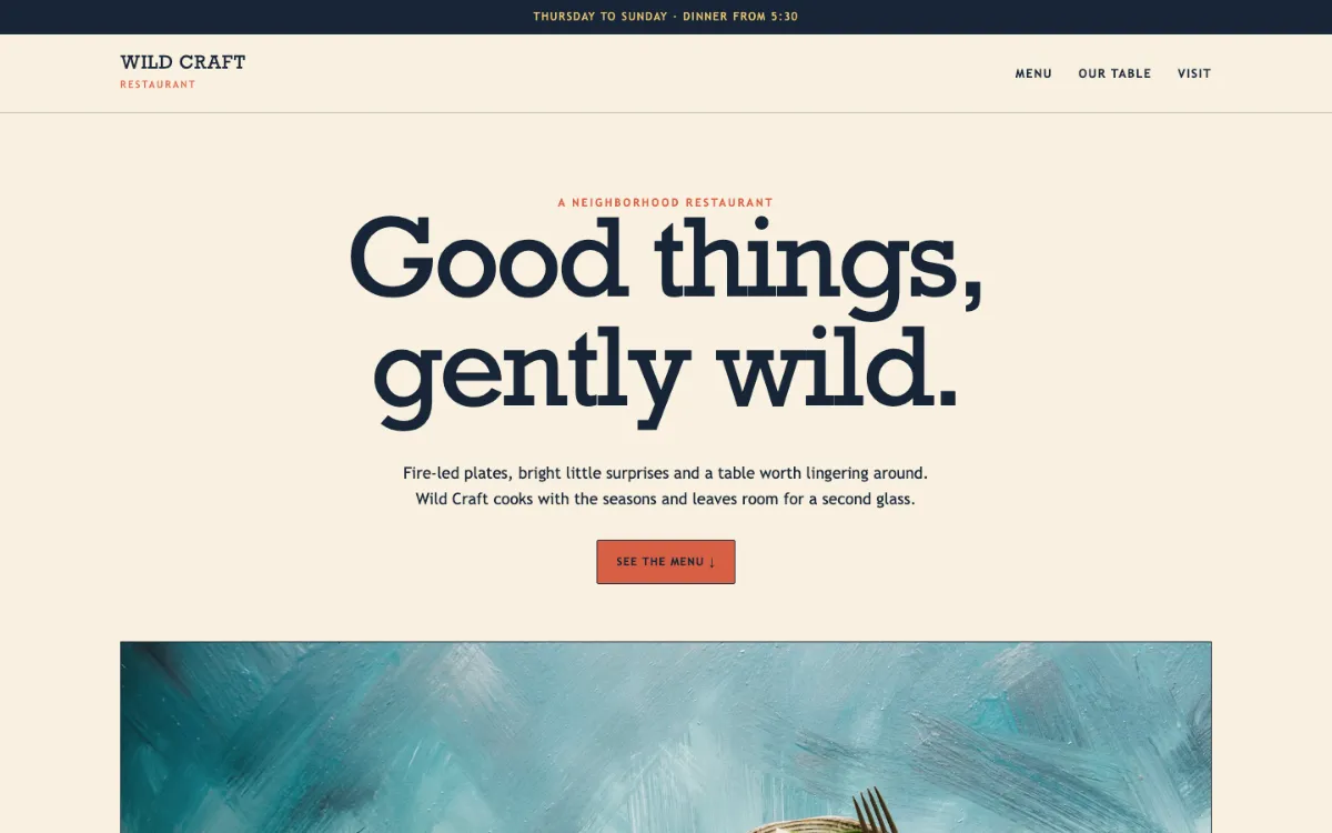 Wild Craft Restaurant