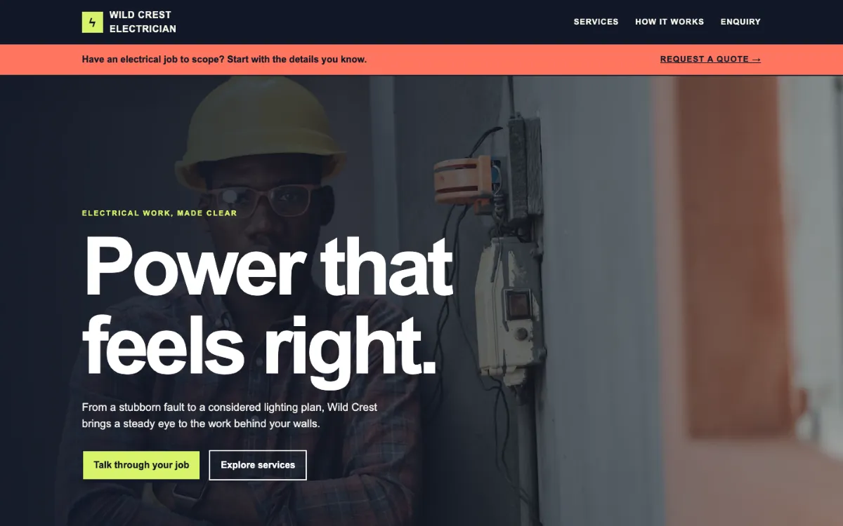 Wild Crest Electrician
