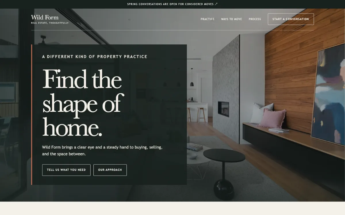Wild Form Real Estate Agent