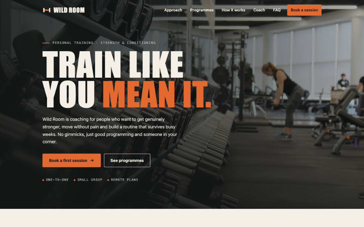 Wild Room Personal Trainer