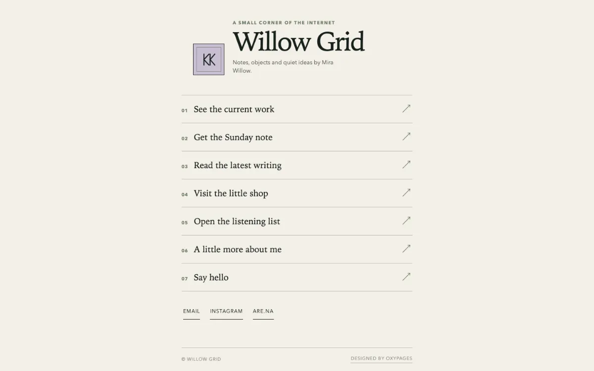 Willow Grid Link In Bio