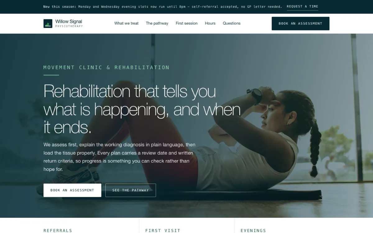 Willow Signal Physiotherapist
