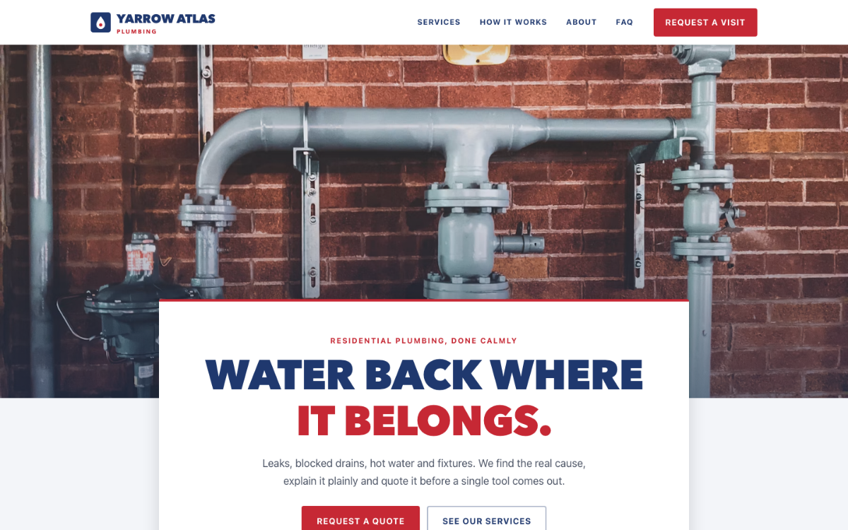 Yarrow Atlas Plumber